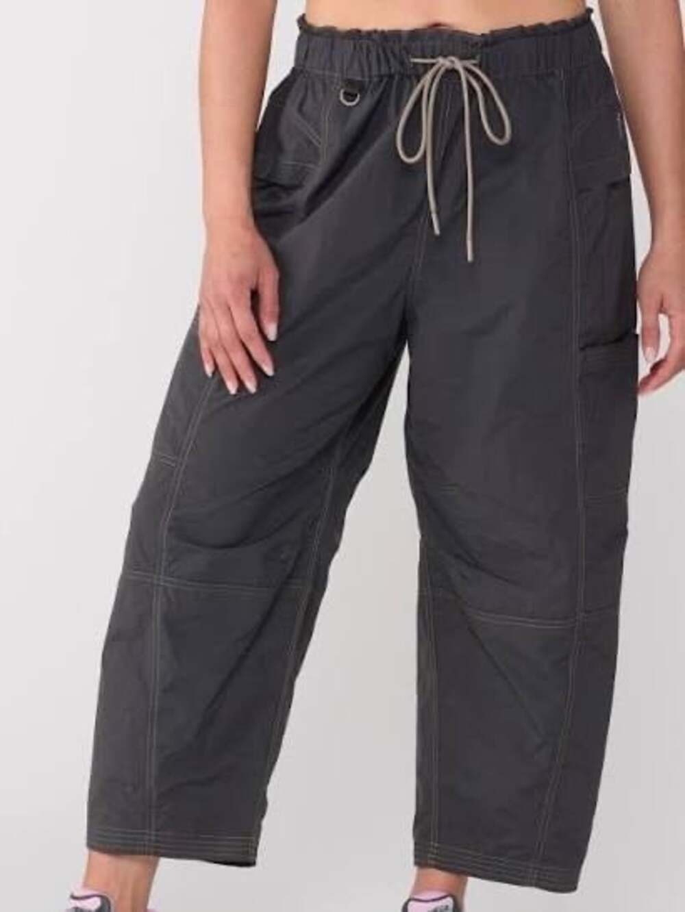 FREE PEOPLE MOVEMENT In The Wild Size L Black Pants Hike Outdoor Campcore Barrel